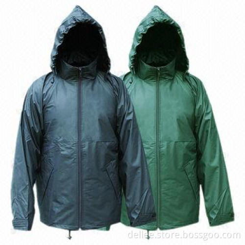 PU Raincoat with Polyester Backing, Soft, Comfortable and Durable